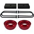 thumbnail image 1 of American Automotive fits 1997-2003 F150 Full Lift Kit 2WD 3" Red Billet Front Spring Spacers + 1" Rear Blocks "Road Fury" Series, 1 of 8
