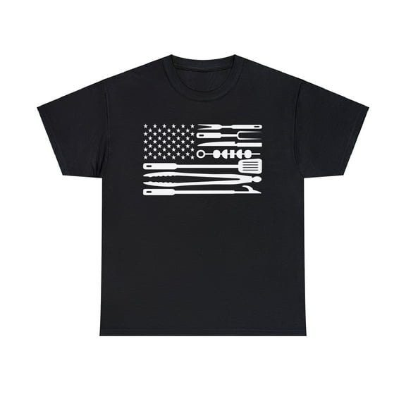 American BBQ Flag Unisex T-shirt