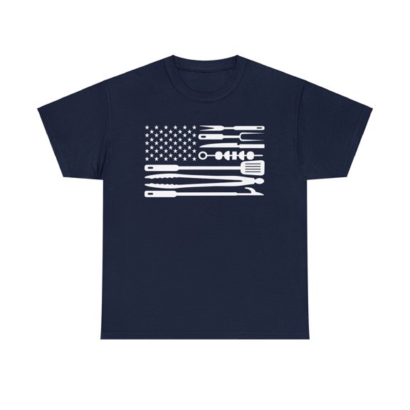 American BBQ Flag Unisex T-shirt