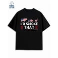 thumbnail image 1 of American BBQ men funny humor 180G 100% Cotton black y2k funny humor Basic Unisex Shirt Short Sleeve tshirts Casual Unisex Shirt Short Sleeve tshirts Fashion Unisex Shirt Crewneck tshirts, 1 of 7