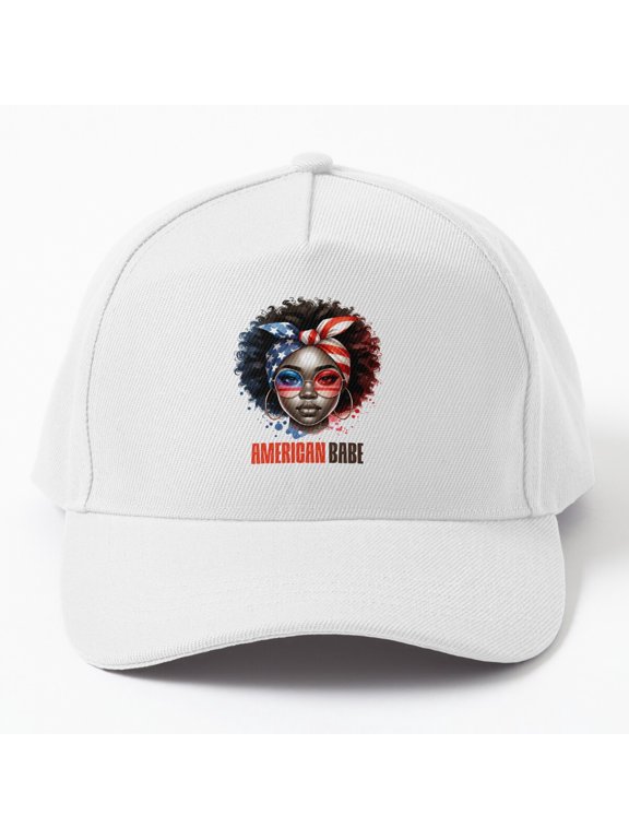 American Babe Baseball Hat, USA Lifestyle Statement Graphic Design, Classic Everyday Cap