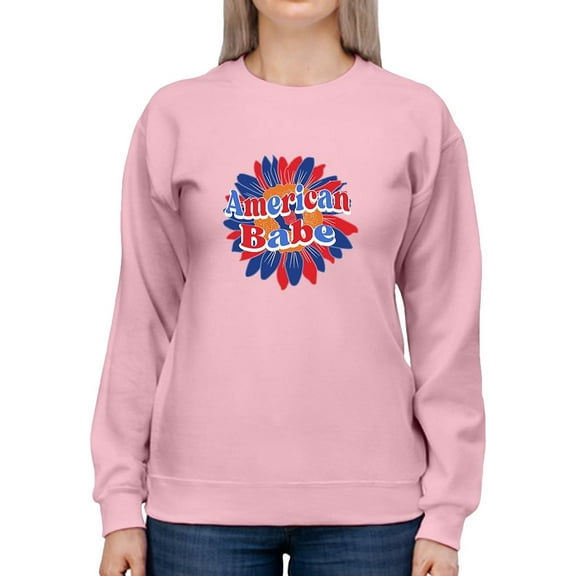 American Babe Groovy Style Sweatshirt Women -Image by Shutterstock, Female 4X-Large