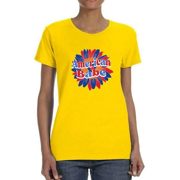 American Babe Groovy Style T-Shirt Women -Image by Shutterstock, Female 3X-Large