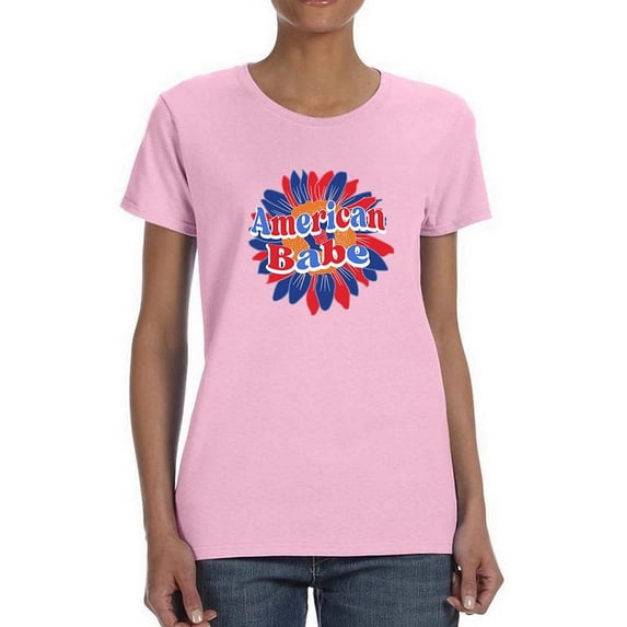 American Babe Groovy Style T-Shirt Women -Image by Shutterstock, Female Medium