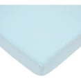 thumbnail image 1 of American Baby Co. Cotton Jersey Knit Fitted Mini Crib Sheet, Blue, 1 of 3