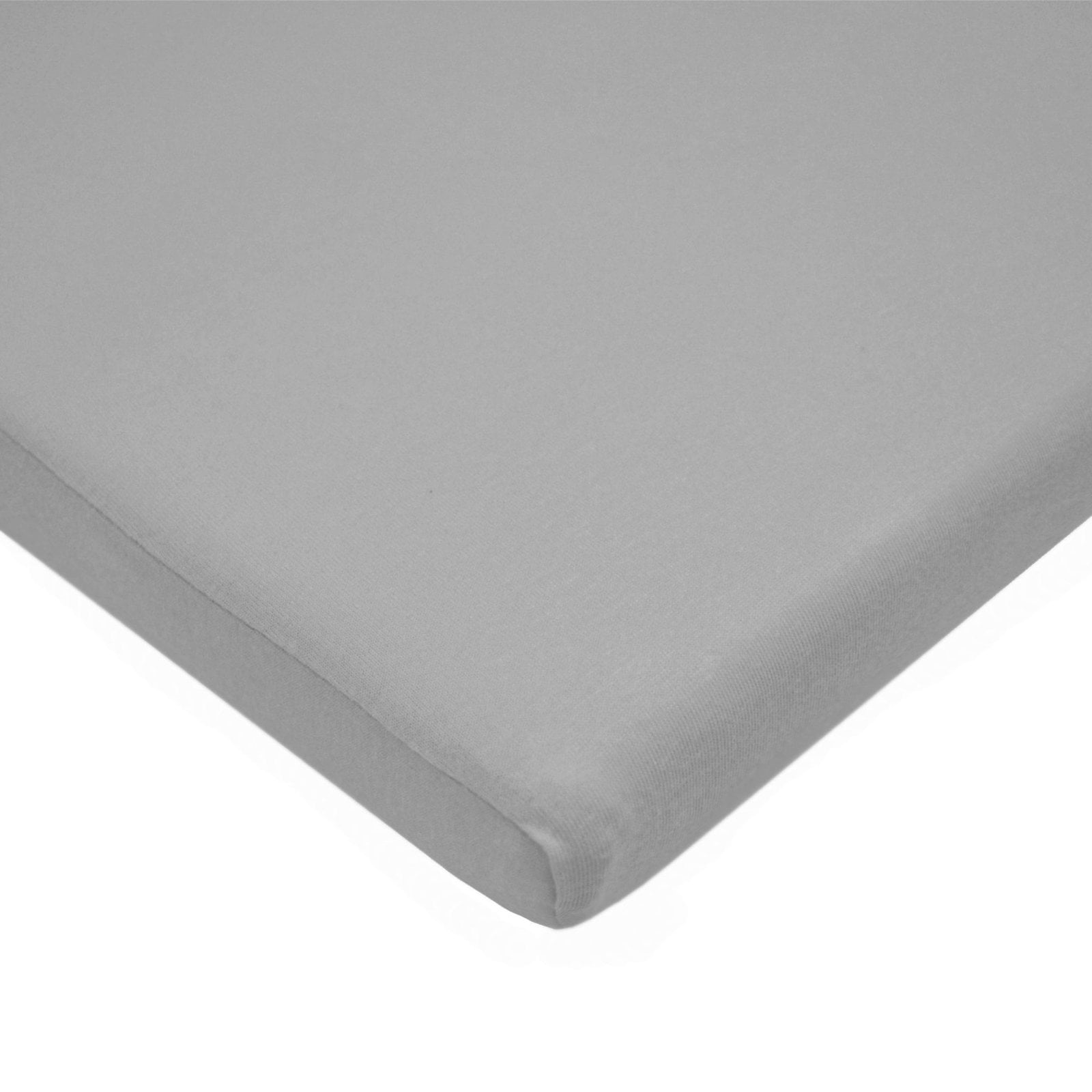 American Baby Company 100% Natural Cotton Fitted Pack and Play Sheet 39" x 27" - Soft & Breathable Pack N Play Sheet for Playpen, Playard & Mini Crib Mattress, Gray, for Boys & Girls