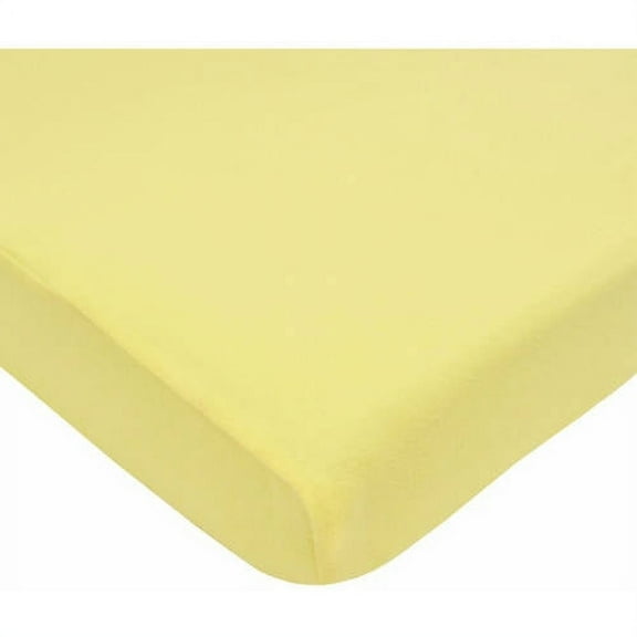 American Baby Company Supreme Fitted Crib Sheet 28" x 52", Enhanced Thickness for Soft, Breathable Neutral 100% Cotton Jersey Comfort, Maize, for Boys and Girls