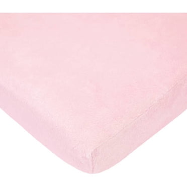 TL Care 2-Pack 100% Cotton Jersey Knit Fitted Mini-Crib Sheets - Pink, Soft & Breathable