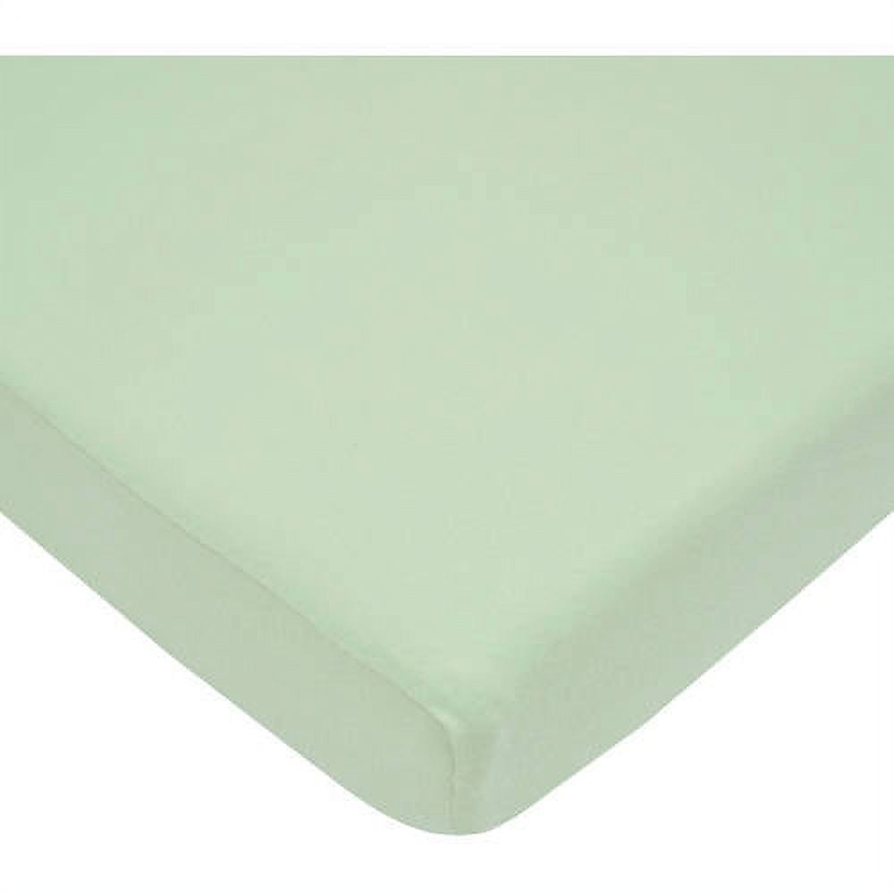 American Baby Company 100% Natural Supreme Cotton Jersey Knit Fitted Portable/Mini-Crib Sheet, Celery, Soft Breathable, for Boys and Girls