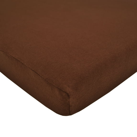 American Baby Co. Supreme Cotton Fitted Portable/MiniCrib Sheet, Chocolate
