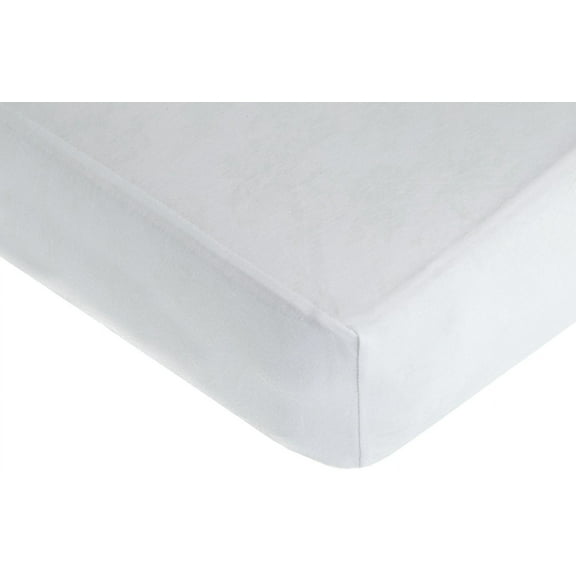 American Baby Company Supreme Fitted Crib Sheet 28" x 52", Enhanced Thickness for Soft, Breathable Neutral 100% Cotton Jersey Comfort, White, for Boys and Girls