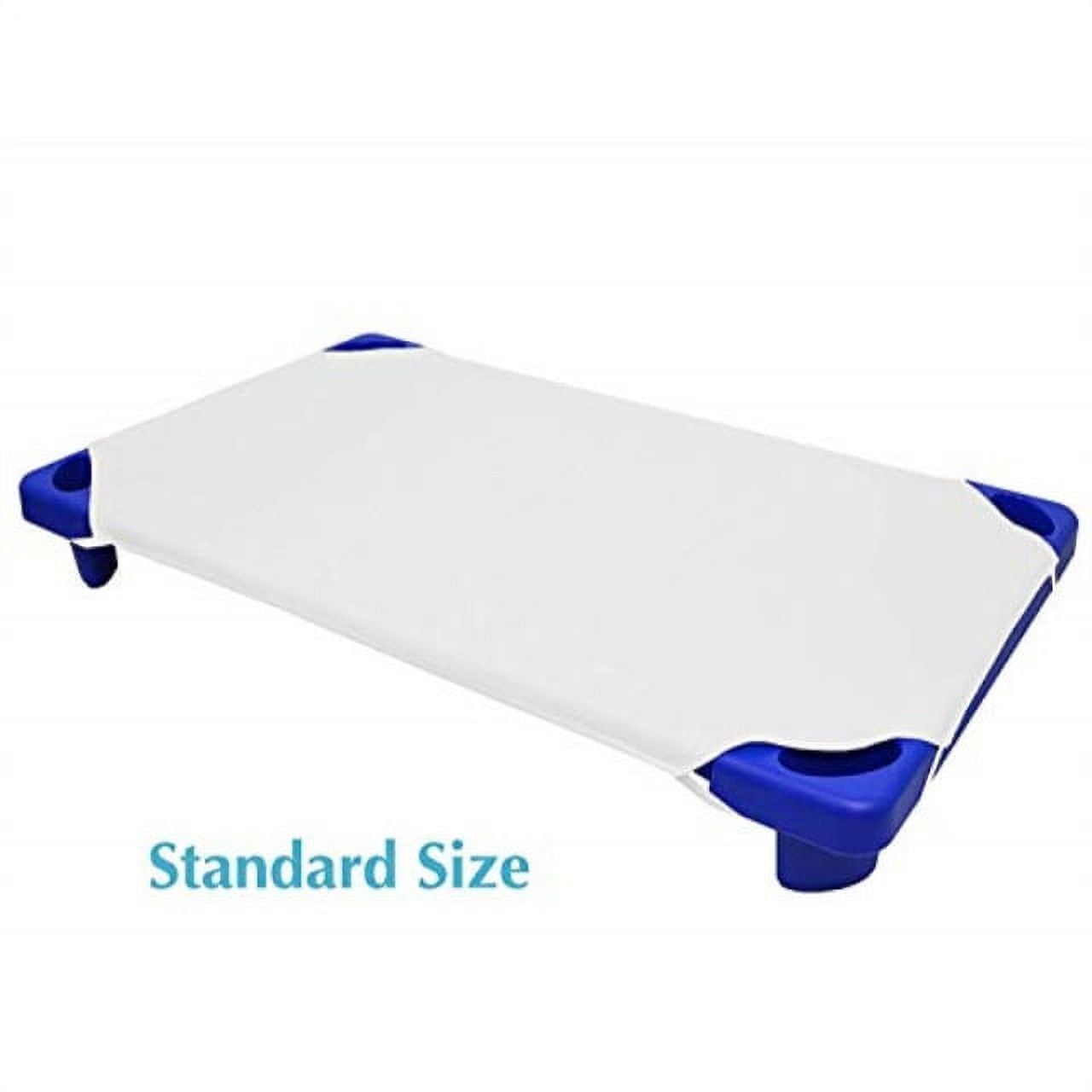 american baby company 10-piece cotton-polyester blend, standard day care cot sheets, white, 23" x 51"