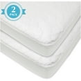 thumbnail image 1 of American Baby Company 2 Pack Waterproof Fitted Crib Mattress Protector 52" x 28" - Quilted, Noiseless, Soft & Breathable Crib & Toddler Mattress Pad Cover, 1 of 2
