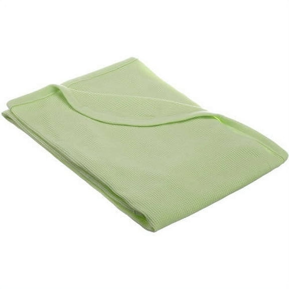 American Baby Company 100% Cotton Thermal Waffle Swaddle Blanket, Soft, Breathable & Stretchy, Celery, 30" x 40" for Boys and Girls, Perfect for Swaddling, Travel and Gifting