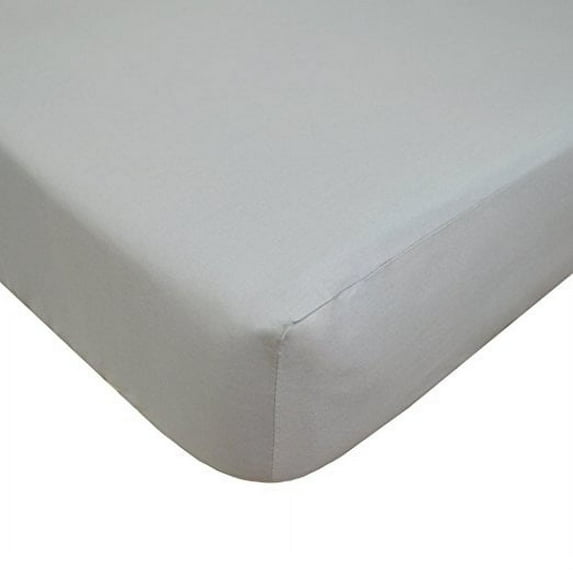American Baby Company 100% Natural Cotton Fitted Crib Sheet 52" x 28" - Soft, Breathable, Hypoallergenic & Gentle Toddler Bed Sheet, Gray, Neutral for Boys & Girls