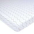 thumbnail image 1 of American Baby Company Jersey Knit Fitted Mini Crib Sheet, Chevron, 1 of 3