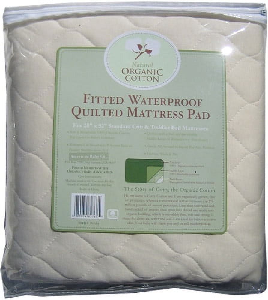 American Baby Company Organic Waterproof Mattress Pad Crib
