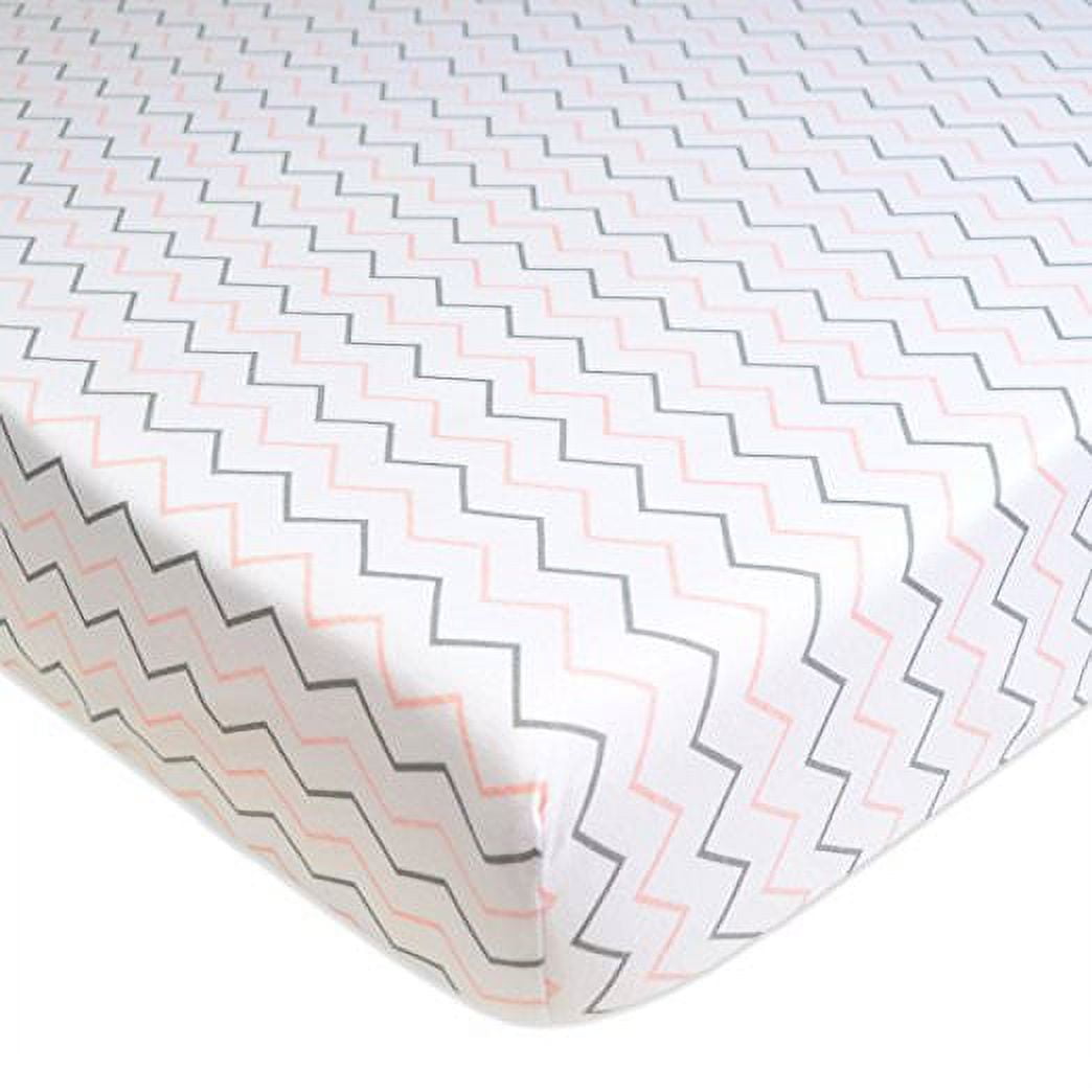 American Baby Company Printed 100 Cotton Jersey Knit Fitted Crib Sheet