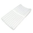 thumbnail image 1 of American Baby Company Printed 100% Cotton Knit Fitted Contoured Changing Table Pad Cover - Compatible with Mika Micky Bassinet, Gray Zigzag, for Boys and Girls, 1 of 4