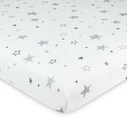 American Baby Company Fitted Mini Crib Sheet 38 inch x 24 inch, Gray