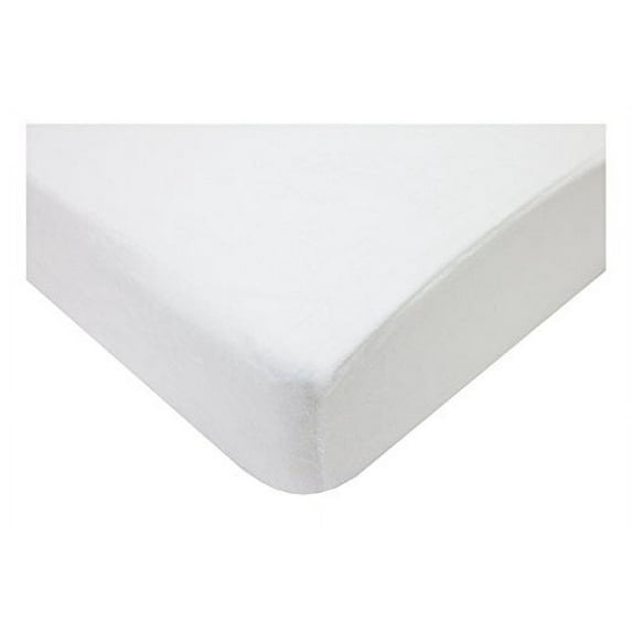 American Baby Company 100% Natural Cotton Fitted Crib Sheet 52" x 28" - Soft, Breathable, Hypoallergenic & Gentle Toddler Bed Sheet, White, Neutral for Boys & Girls