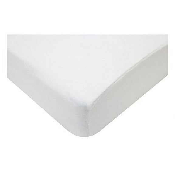 American Baby Company 100% Natural Cotton Fitted Crib Sheet 52" x 28" - Soft, Breathable, Hypoallergenic & Gentle Toddler Bed Sheet, White, Neutral for Boys & Girls