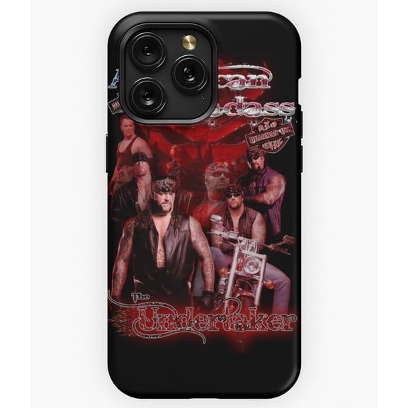 American Badass Undertaker Vintage WWE Wrestling A2443 Phone Case for iPhone 11 to 17 Pro Max