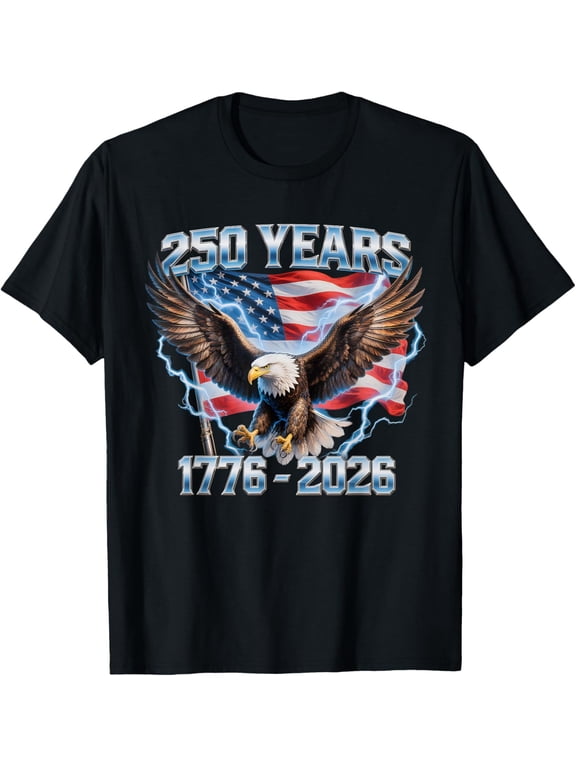 American Bald Eagle 1776-2026 250 Anniversary USA Mens T-Shirt