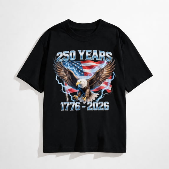 American Bald Eagle 1776-2026 250 Anniversary USA Mens T-Shirt