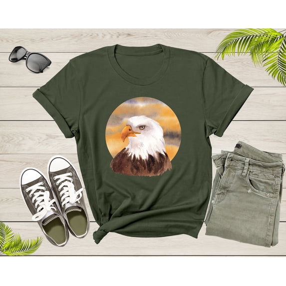 American Bald Eagle Bird Gift Women Men Kids Boys Dad Mom T-Shirt Bald Eagle Bird Animal Lover Gift T Shirt for Girls Teens Tshirt