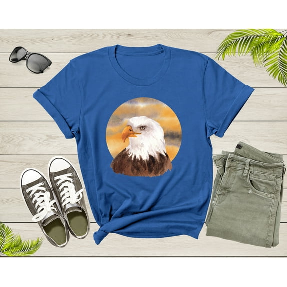 American Bald Eagle Bird Gift Women Men Kids Boys Dad Mom T-Shirt Bald Eagle Bird Animal Lover Gift T Shirt for Girls Teens Tshirt
