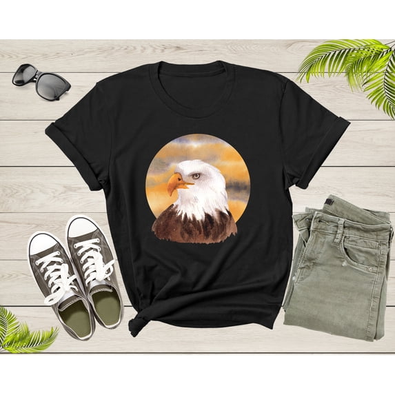 American Bald Eagle Bird Gift Women Men Kids Boys Dad Mom T-Shirt Bald Eagle Bird Animal Lover Gift T Shirt for Girls Teens Tshirt