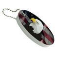 thumbnail image 1 of American Bald Eagle Flag USA Patriotic Floating Foam Keychain Fishing Boat Buoy Key Float, 1 of 3