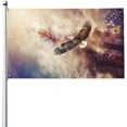 thumbnail image 1 of American Bald Eagle Flags For Outdoors Decoration, 1 of 5