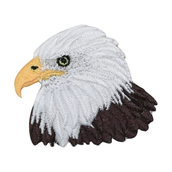American Bald Eagle Head - Bird - Iron on Applique/Embroidered Patch