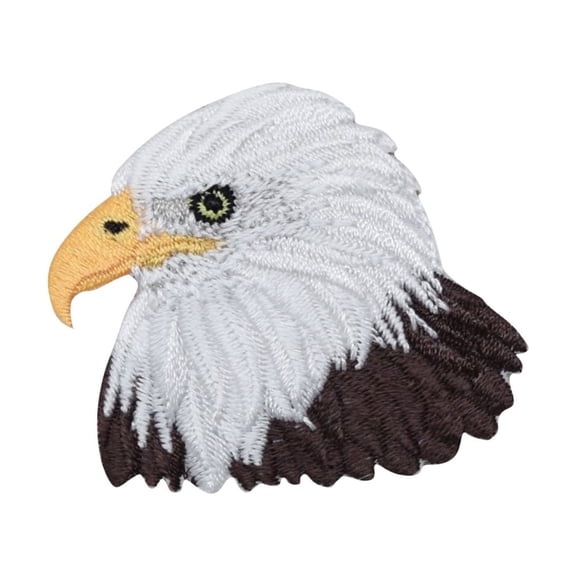 American Bald Eagle Head - Bird - Iron on Applique/Embroidered Patch