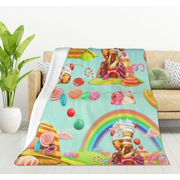 American Bald Eagle On Grunge Flag Fleece Throw Blanket Soft Cozy US Flag Fuzzy Blanket Caring for Women & Adults Eagle Plush Microfiber Blanket 50"x60" A1