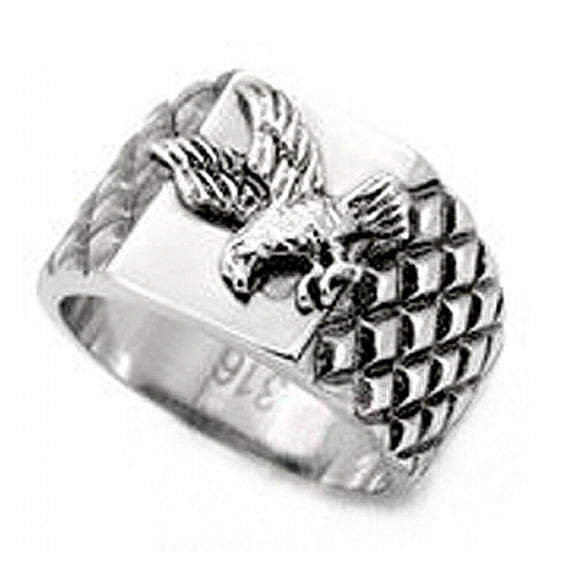 American Bald Eagle Ring (HIVE). USA Ring for Men Military War Veterans Pride