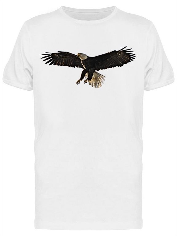 American Bald Eagle Spread Wings T-Shirt Men -Image by Shutterstock, Male Medium