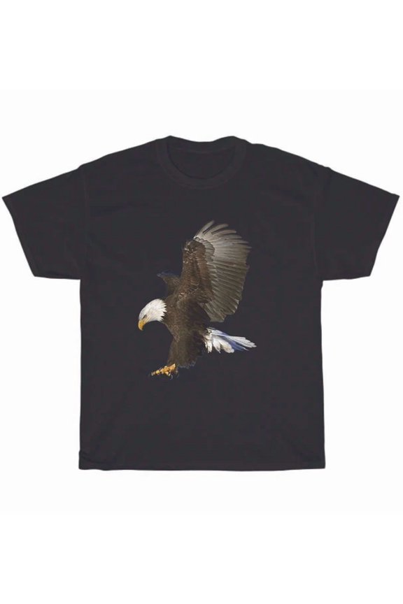 American Bald Eagle Swooping Photo Portrait Flying Bird 4Th Of July T-Shirt Gift