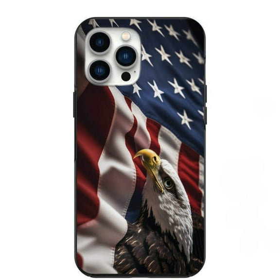 USA American Bald Eagle  US Flag Phone Case for iPhone 7 8 X XS XR SE 11 12 13 14 Pro Max Mini Note 10 20 s10 s10s s20 s21 20 Plus Ultra