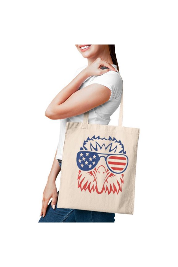 American Bald Eagle Usa Flag 4Th Of July Eagle Usa Tee Tote Bag