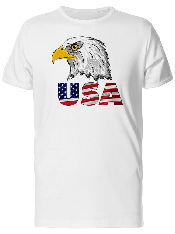 American Bald Eagle Usa Symbol T-Shirt Men -Image by Shutterstock, Male Large