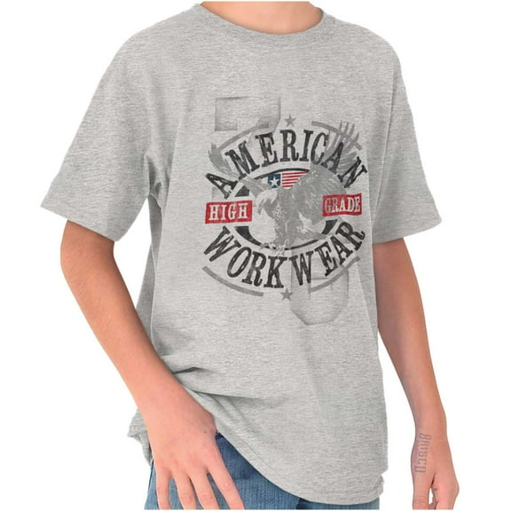 American Bald Eagles Americana Crewneck T Shirts Boy Girl Teen Brisco Brands L