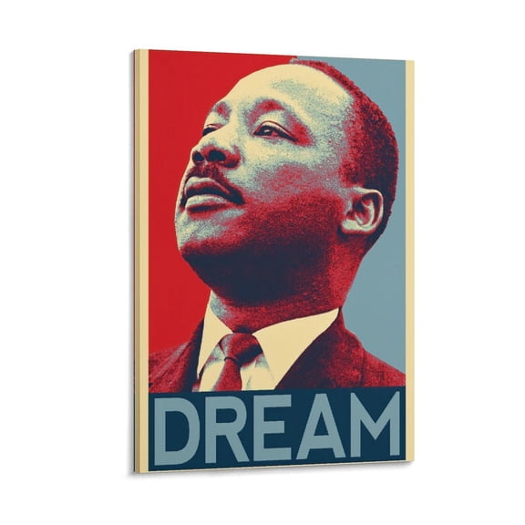 American Baptist Minister Martin Luther King Jr. And Activist Poster Decorative Painting Canvas Wall Art Living Room Posters Bedroom Painting 12x18inch(30x45cm)