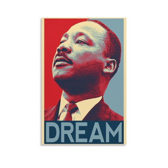 American Baptist Minister Martin Luther King Jr. And Activist Posters Art Print Wall Photo Paint Poster Hanging Picture Family Bedroom Decor Gift 12x18inch(30x45cm)