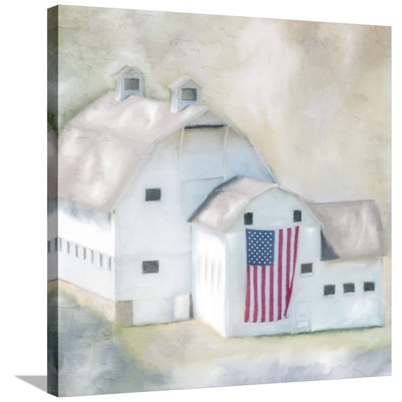 Art.com American Barn Stretched Canvas Print Wall Art by Kimberly Allen, 30" x 30"