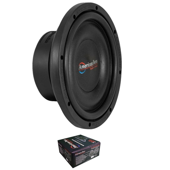 American Bass 10" Shallow Mount Subwoofer Black 600 Watt DVC 4 Ohm SL-1044