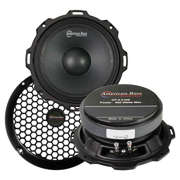 American Bass 6.5 in. 650W 4 Ohm GodFather Midrange Speaker