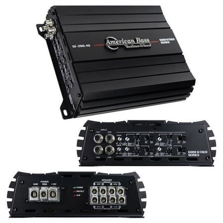 American Bass GF2004D 720W RMS Godfather 4CH Amplifier